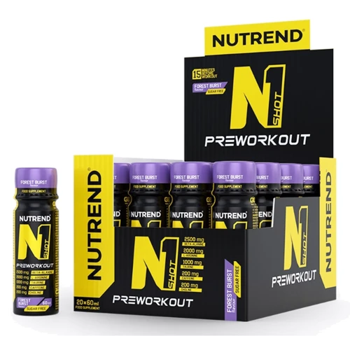 Предтренировочный комплекс Nutrend N1 SHOT 20x60 ml / 20 servings / forest burst