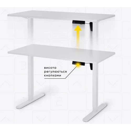 Комплект Mealux PowerDesk Lite White + Leo Air Plus Black (EVO-201 Lite W/W +Y 546 KB)
