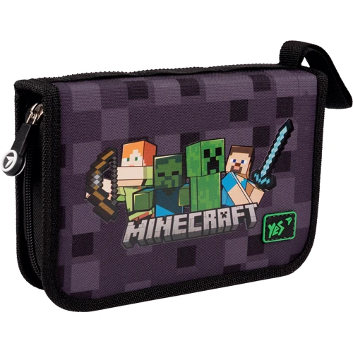 Пенал жесткий YES одинарный без клапана HP-04 Minecraft (533593)