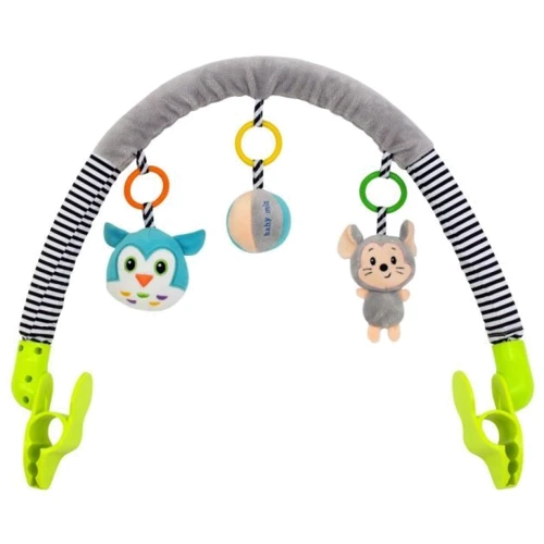 Дуга для коляски Baby Mix TE-8544-94 Мышка и сова Разноцветный с 3 съемными игрушками