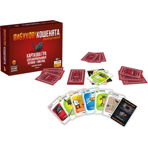 Настольная игра ROZUM Вибухові кошенята (укр) (классическая версия): Производитель ROZUM