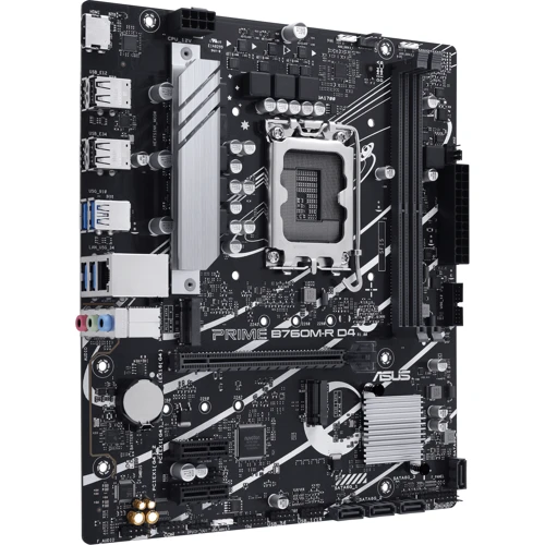 ASUS PRIME B760M-R-D4 (90MB1HA0-M0EAY0) Prime B760M-R D4: Оперативна пам'ять 2x DDR4 5333 МГц, до 64 ГБ
