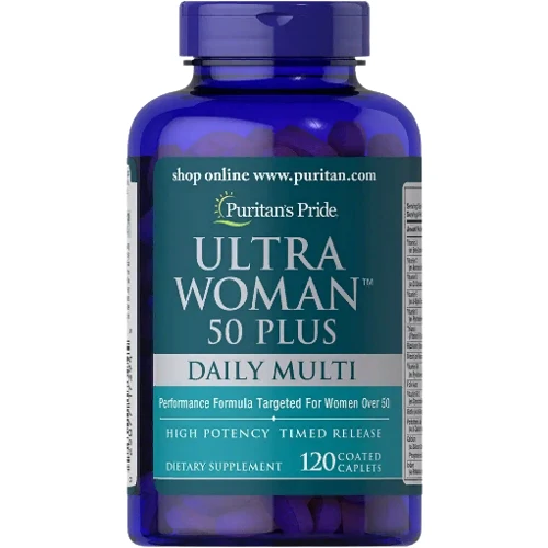 Puritan's Pride Ultra Woman 50 Plus Multi-Vitamin Мультивитамины для женщин 60 капсул