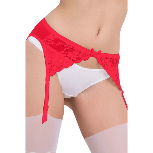 Пояс для чулок Julimex Daisy, Красный, S