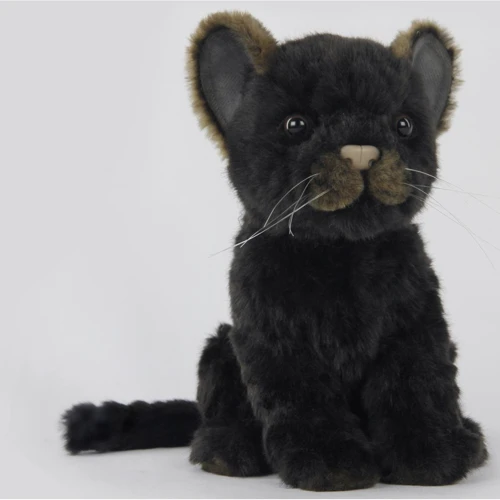 Мягкая игрушка Hansa Ягуар, который сидит (чёрний), 17 см