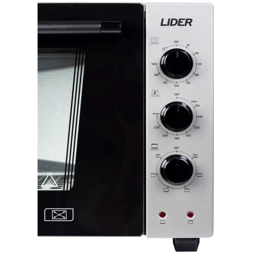 Электродуховка настольная LIDER 4223 LUX GREY-BLACK фото 6