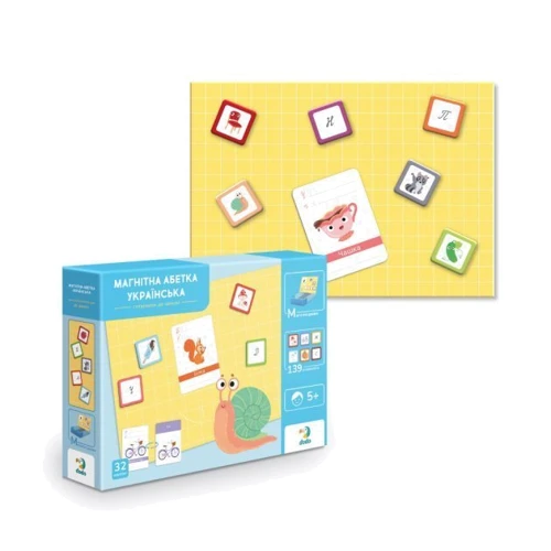 Розвиваюча магнітна гра Українська Азбука DoDo 200213