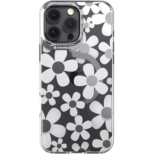 Чехол для iPhone Switcheasy Fleur M 3D Patterned Shockproof Case White (SPH67P269WH24) for iPhone 16 Pro Max: Цвет белый