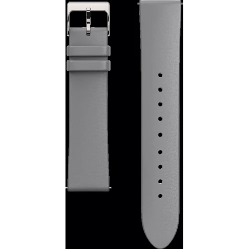 Ремешок Mobvoi 20mm Standard Leather Watch Strap Silver for TicWatch C2 / C2 plus