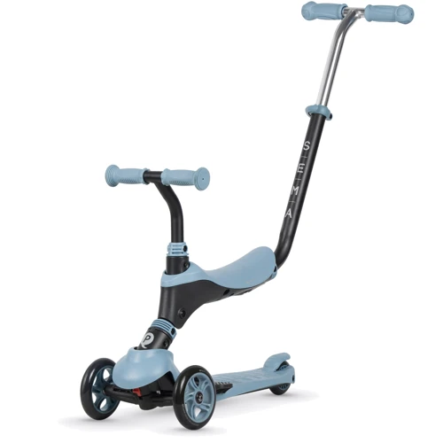 Самокат трехколесный детский Qplay 5 в 1 Sema Blue (ST-004SemaBlue): Тип тормоза ножной