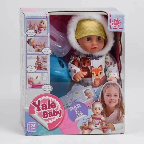Пупс Yale Baby YL 1917 Q, с аксессуарами