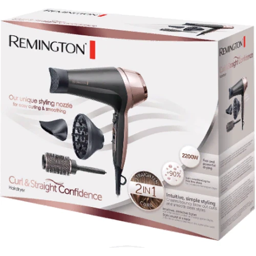 Фен Remington D5706 Curl & Straight Confidence: Количество температурных режимов 3