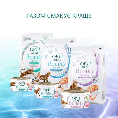 Влажный корм Optimeal Beauty Adult Cat для кошек (3+1) 0.28 кг (4820269141131) фото 14
