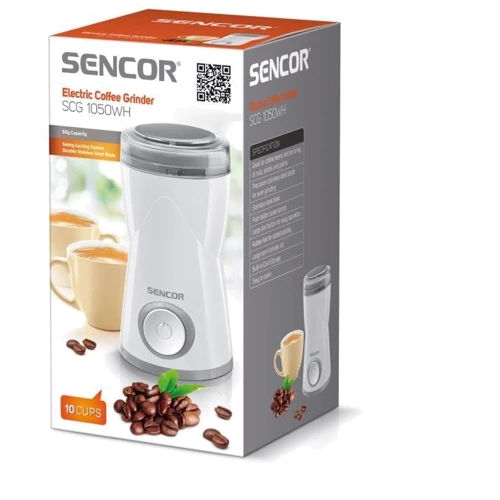 Кавомолка Sencor SCG 1050WH: Місткість, г 50