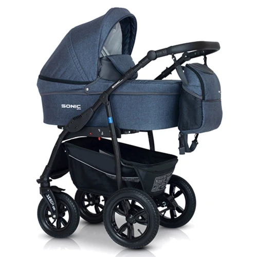 Универсальная коляска 3 в 1 Verdi Sonic Plus 9023-VSP-09, 09, джинсовый