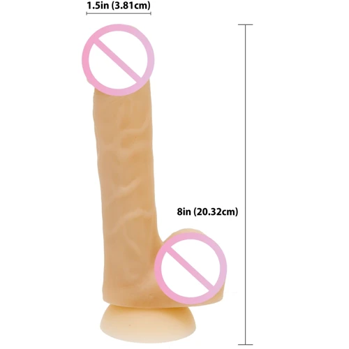 Фаллоимитатор ADDICTION - DAVID - 8" Bendable Silicone Dong