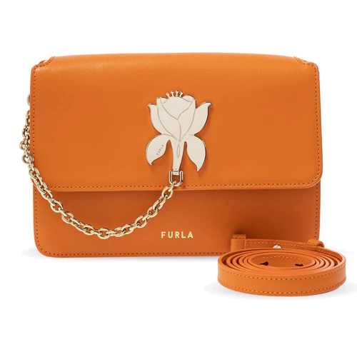 Жіноча сумка крос боді Furla Tuberosa S Crossbody мандаринова (WB00201MSD000MD000)