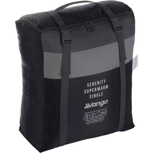 Спальный мешок Vango Serenity Superwarm Single/-3°C Shadow Grey Left (SBQSERENIS32S7H): Вес с упаковкой 2.28 кг