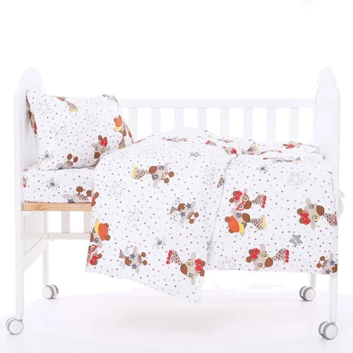 Комплект постельного белья в кроватку SoundSleep Little Safari ранфорс (93524377)