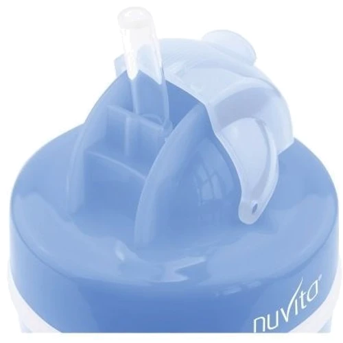 Детский поильник Nuvita 18м+ 200мл. с трубочкой Синий (NV1436Blue): Возраст с 18-ти месяцев