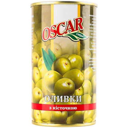 Оливки с косточкой Oscar foods 350 г (8413552051451)