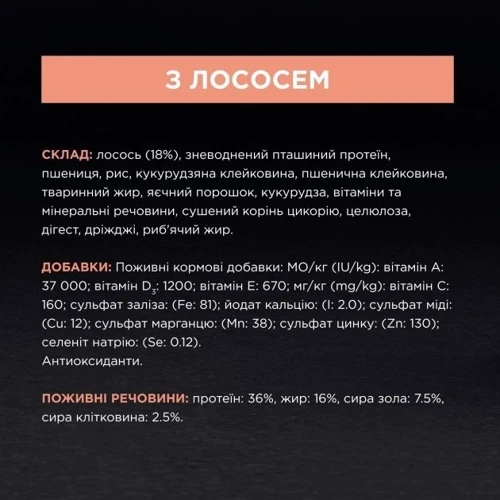 Сухой корм ProPlan Vital Function для взрослых кошек с лососем 400г (12538631): Порода Все породы