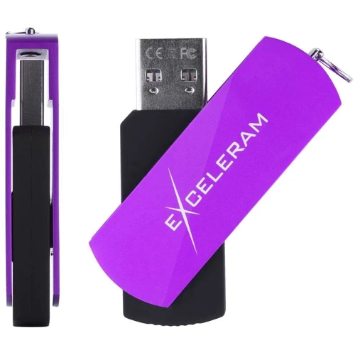 USB-флешка eXceleram 32GB P2 Series USB 3.1 Gen 1 Grape/Black (EXP2U3GPB32): Обсяг пам'яті 32 GB