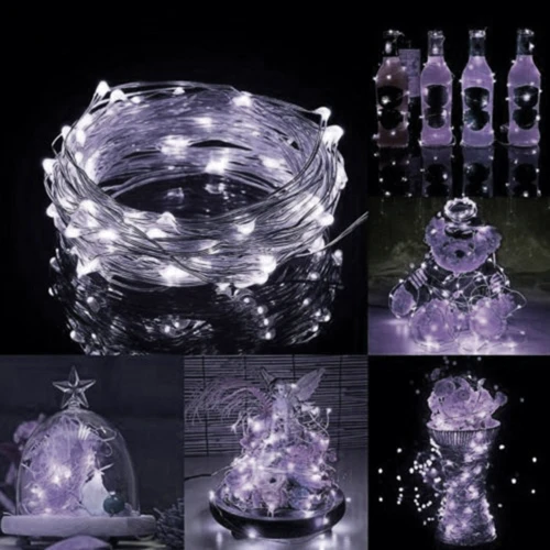 Гирлянда на батарейках Springos 9.9 м 100 LED Pilot CL0102 Cold White фото 6