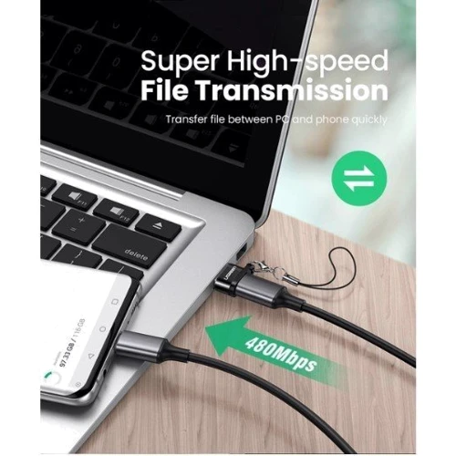Адаптер Ugreen Adapter US280 USB to USB-C Black (50568): Интерфейс подключения USB 3.0