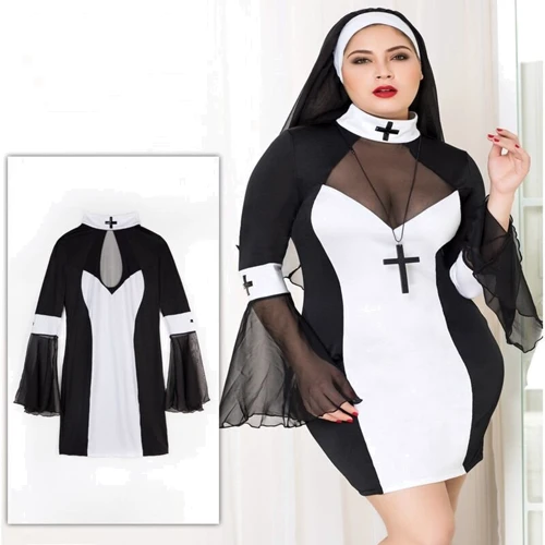 Эротический костюм монашки JSY P71109 Plus Size