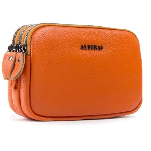 Женская сумка кросс боди Alex Rai 1-02 60061-10 orange оранжевая (34441)