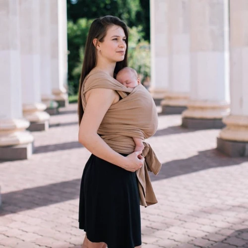 Слінг-шарф Love & Carry Organic Мигдаль коричневий (LC430)