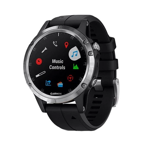 

Garmin Fenix 5 Plus Silver with Black Silicone (010-01988-60)