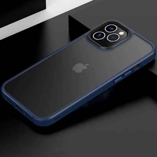 Чехол для iPhone Mobile Case TPU+PC Metal Buttons Blue for iPhone 11 Pro Max: Материалы поликарбонат и полиуретан