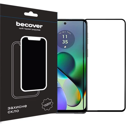 Аксессуар для смартфона BeCover Tempered Glass Black for Motorola Moto G54 / G54 Power (710107)