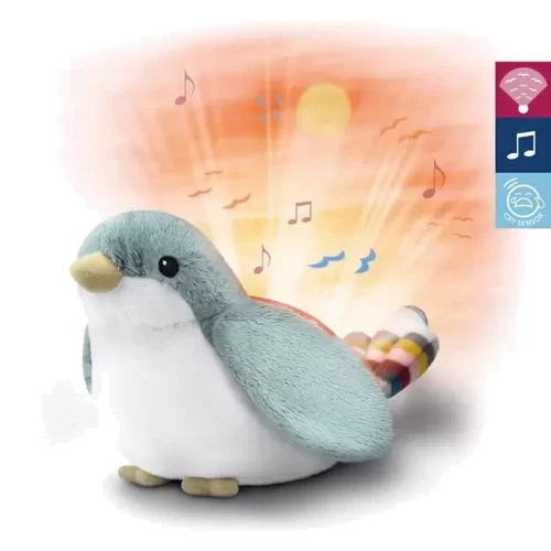 Ночник-проектор Zazu Шеллі Пташка з рухомою проекцією та мелодіями (ZA-SHALLY-01): Особливості звуковое сопровождение, Автоотключение
