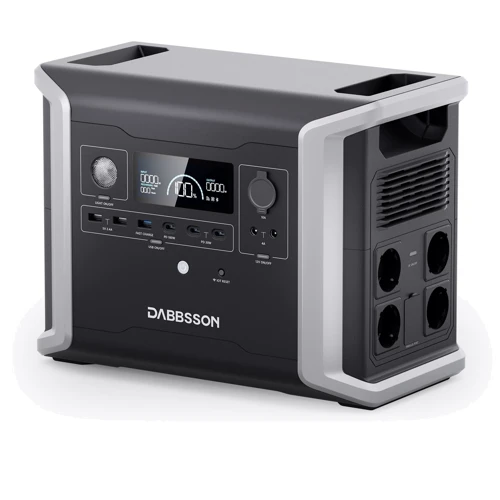 Зарядна станція Dabbsson DBS1300 + Додаткова батарея 2xDBS1700B 1200W 4730Wh: Виходи споживачів Автоприкуриватель, USB-C, USB-A, 220V