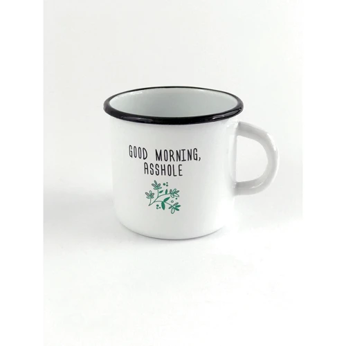 Чашка PAPAdesign Good morning, asshole білий