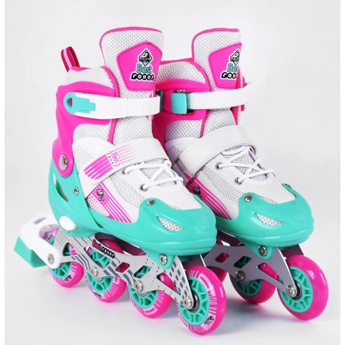 Роликовые коньки Best Roller Turquoise-Pink-White (98910)
