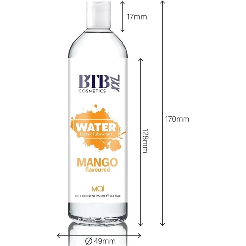 Гель-лубрикант с ароматом манго MAI BTB Water Based Lubricant MANGO, 250 ml