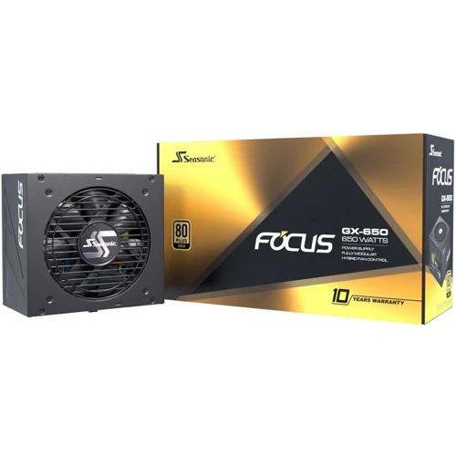 Блок питания Seasonic 650W FOCUS Gold NEW (FOCUS GX-650 (SSR-650FX): Мощность, Ватт 650