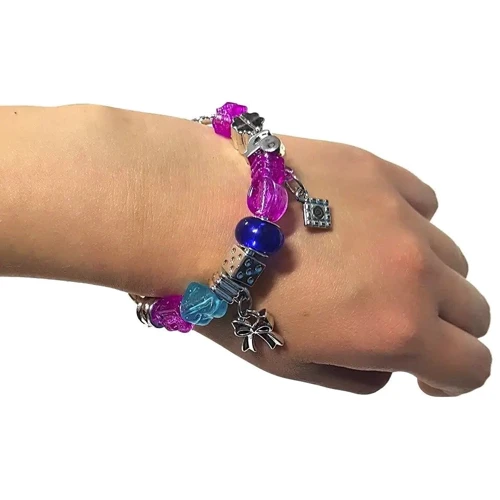 Ігровий набір для створення прикрас для дівчаток QUNXING Браслет шарм та підвіска (868-76)