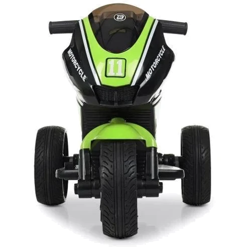 Детский электромотоцикл 3 колесный Bambi Racer Yamaha зеленый (M 4135EL-5): Вид мотоцикл