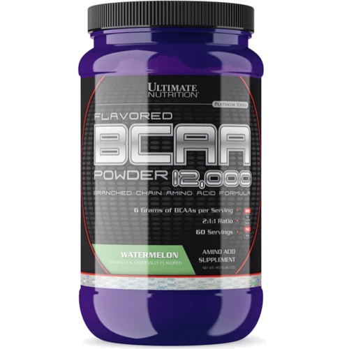 Амінокислота для спорту Ultimate Nutrition BCAA powder 12000 7.6 g/1 serving/watermelon