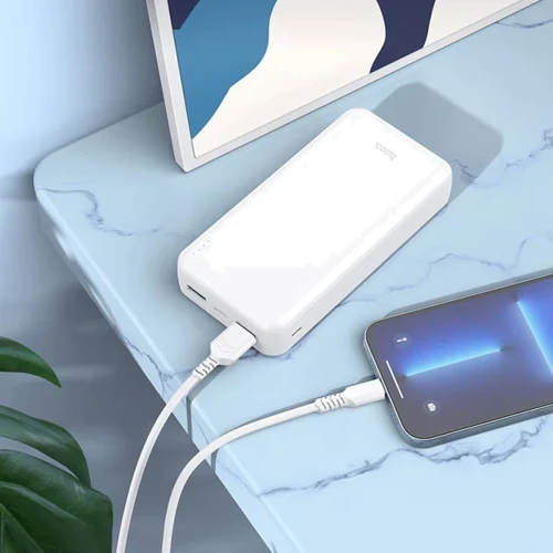Внешний аккумулятор Hoco Power Bank 20000mAh J100A High-Ranking White: Кабели/переходники для смартфонов в комплекте USB Type-C