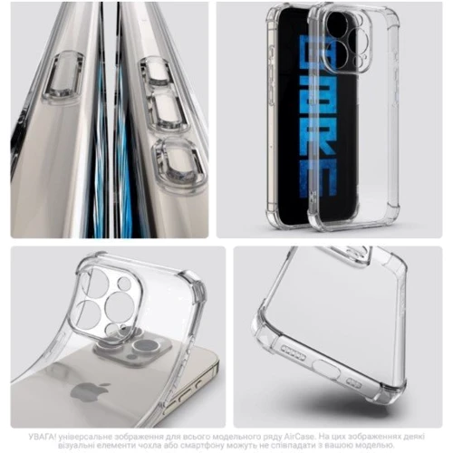 Чехол для телефонов ArmorStandart Air Force Camera cover Transparent for Xiaomi Redmi Note 14 Pro+ 5G (ARM79707): Материал TPU (термополиуретан)