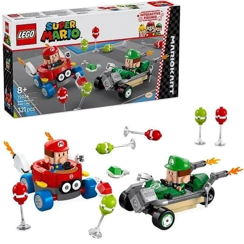 Конструктор LEGO Super Mario Kart Baby Mario vs. Baby Luigi 321 деталей (72034): Рекомендуемый возраст 6+
