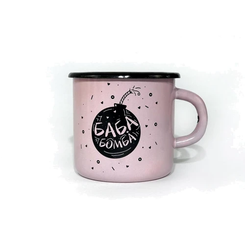Чашка PAPAdesign Баба бомба розовый