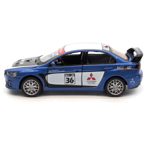 Машинка металева Автопром Mitsubishi Lancer Evolution синя (68410): Тип Готовая модель