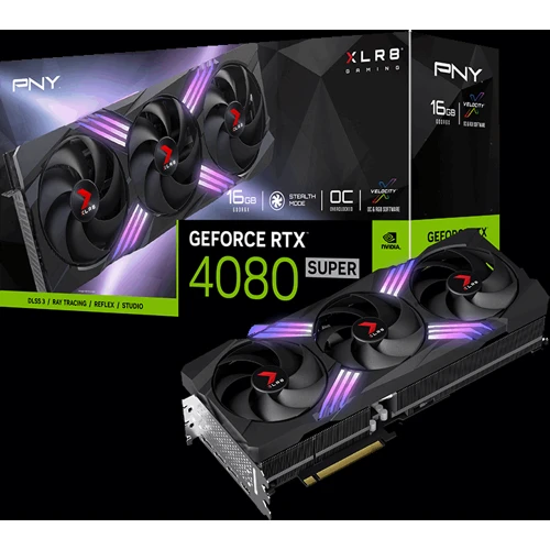 Видеокарта PNY GeForce RTX 4080 SUPER 16GB XLR8 Gaming VERTO EPIC-X RGB Overclocked Triple Fan DLSS 3 (VCG4080S16TFXXPB1-O): Год выпуска 2023